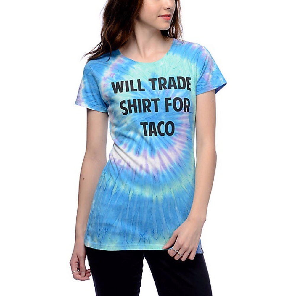 Jac Vanek Will Trade Taco Tie Dye T-Shirt M